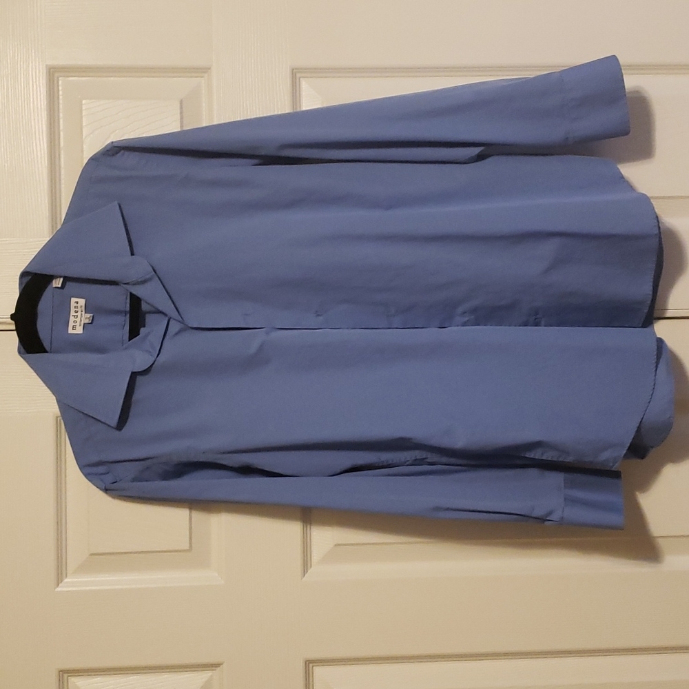 Medium Blue Modena Men's Button-Up Dress Shirt